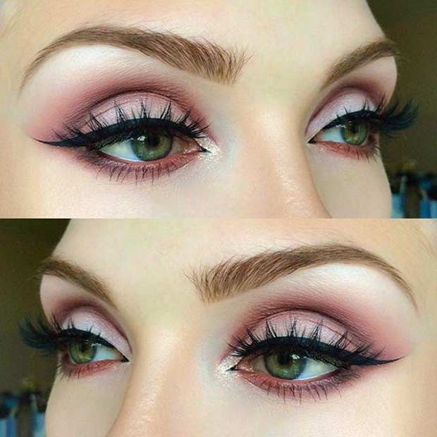 eye makeup for green eyes