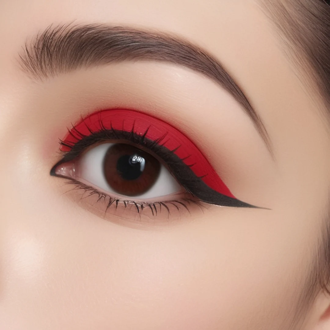 red eyeliner