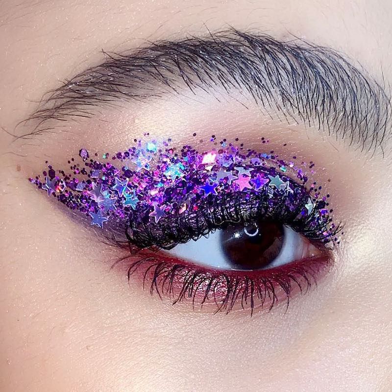 glitter eye makeup