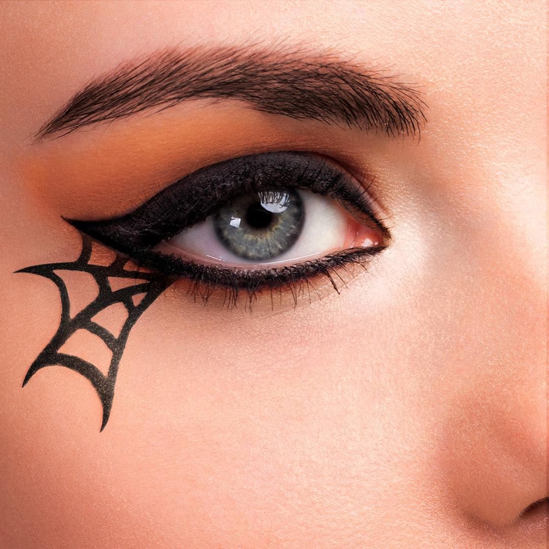 easy spider eye makeup